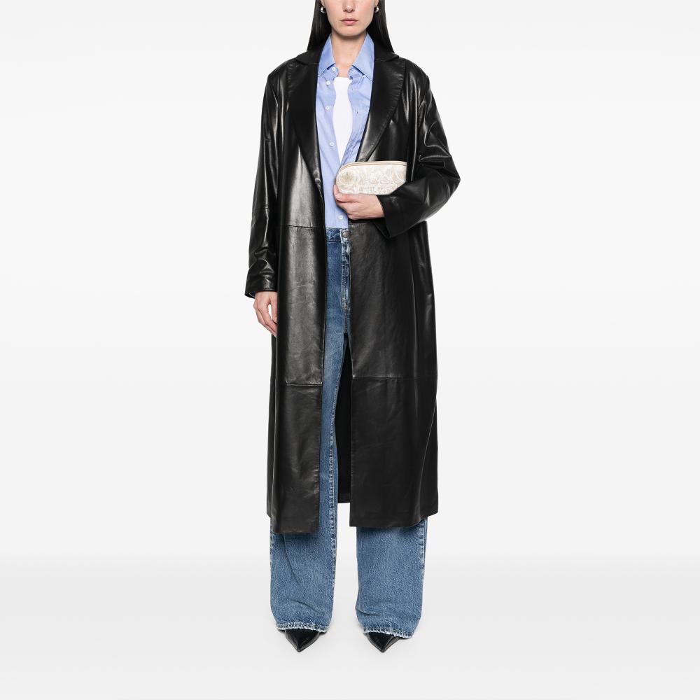 Versace AB Versace Brown Beige Canvas Fabric Athena Beauty Pouch Italy