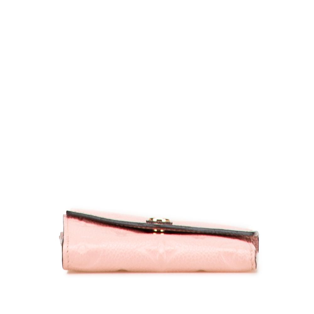 Louis Vuitton B Louis Vuitton Pink Monogram Empreinte Leather Zoe Wallet France