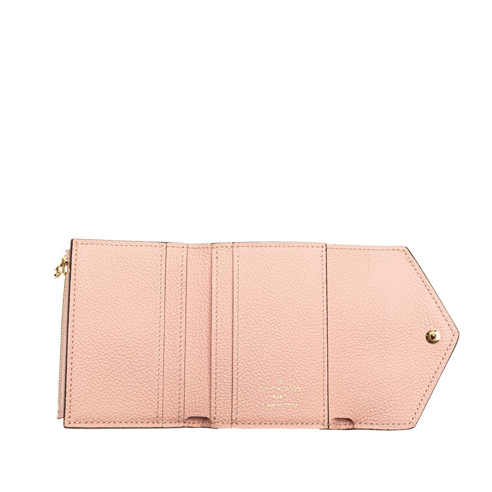 Louis Vuitton B Louis Vuitton Pink Monogram Empreinte Leather Zoe Wallet France