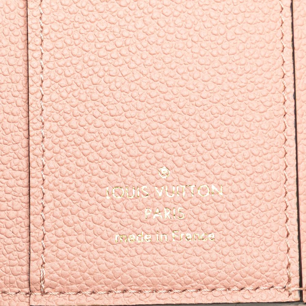 Louis Vuitton B Louis Vuitton Pink Monogram Empreinte Leather Zoe Wallet France