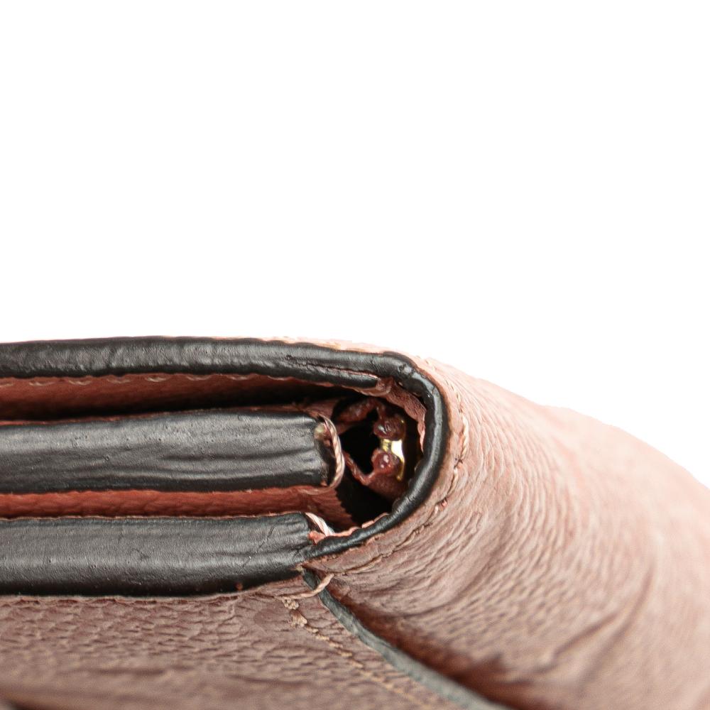 Louis Vuitton B Louis Vuitton Pink Monogram Empreinte Leather Zoe Wallet France