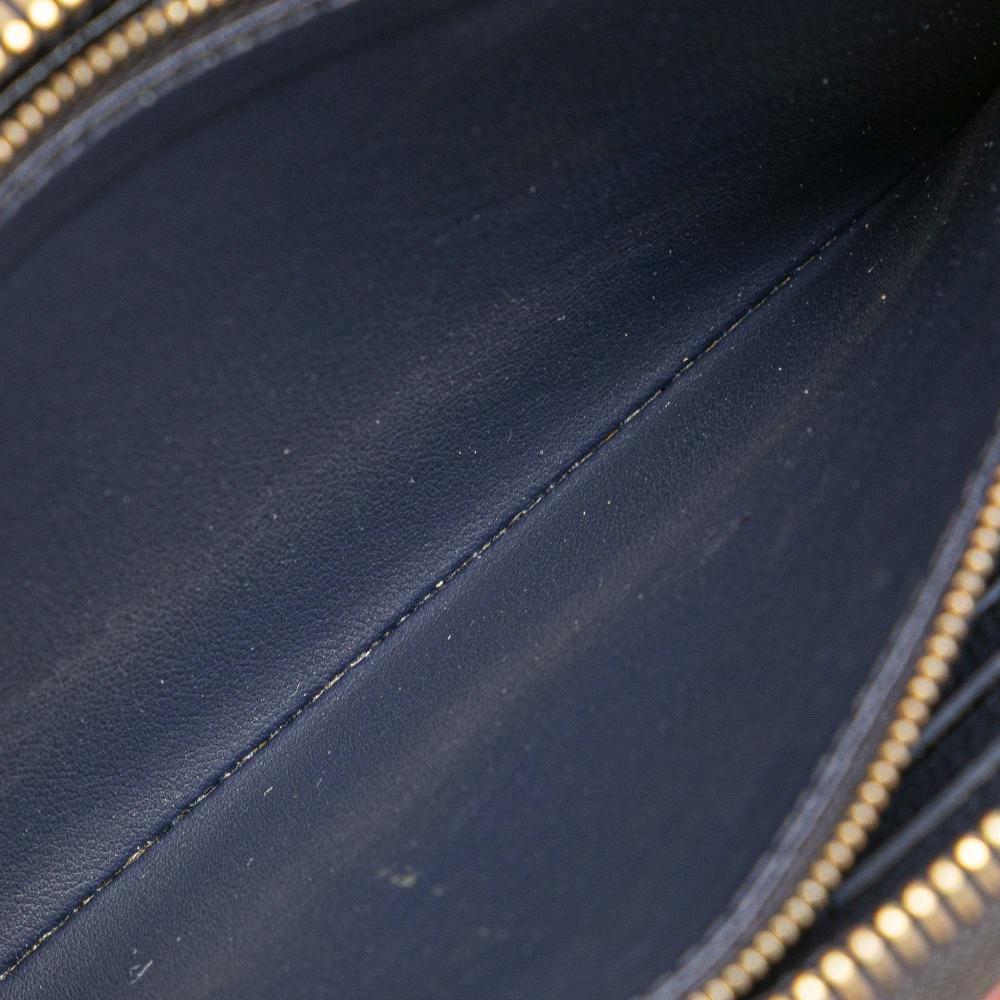 Louis Vuitton B Louis Vuitton Blue Navy Monogram Empreinte Leather Zippy Long Wallet France