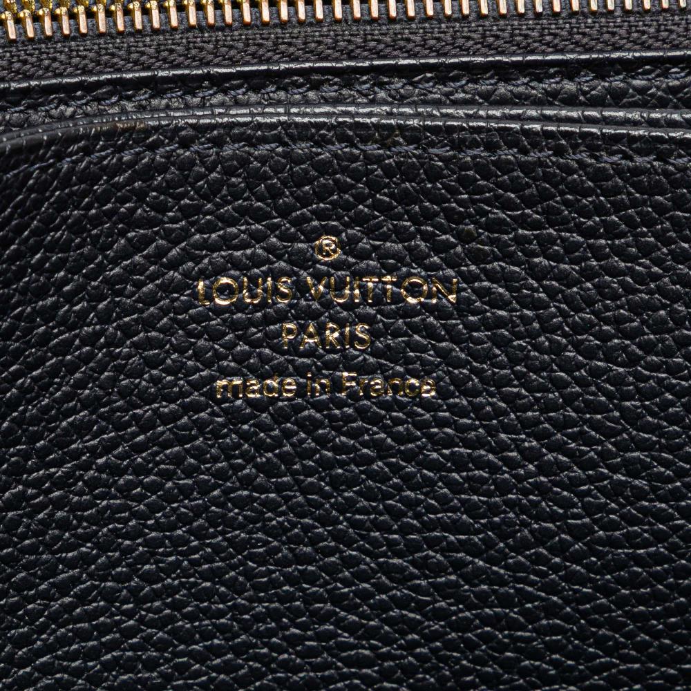 Louis Vuitton B Louis Vuitton Blue Navy Monogram Empreinte Leather Zippy Long Wallet France
