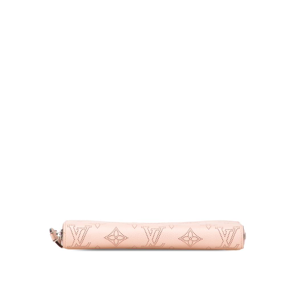 Louis Vuitton AB Louis Vuitton Pink Light Pink Calf Leather Monogram Mahina Zippy Wallet France