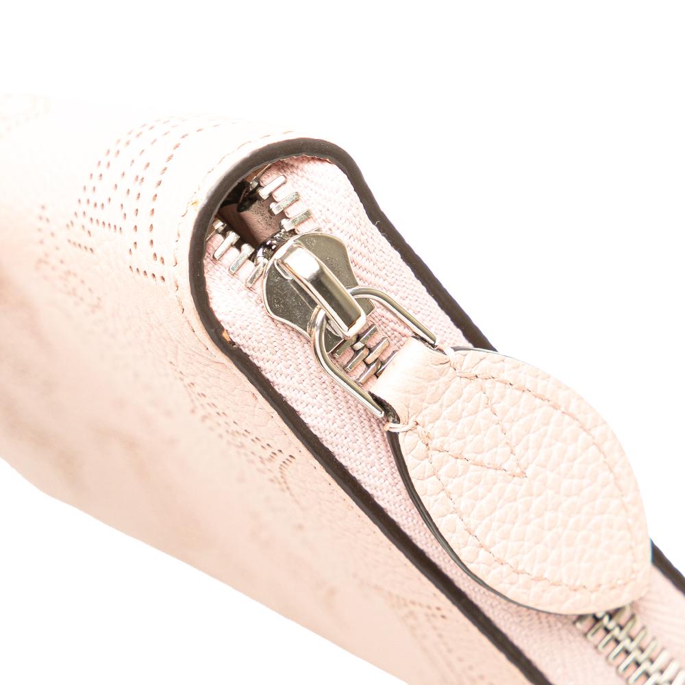 Louis Vuitton AB Louis Vuitton Pink Light Pink Calf Leather Monogram Mahina Zippy Wallet France