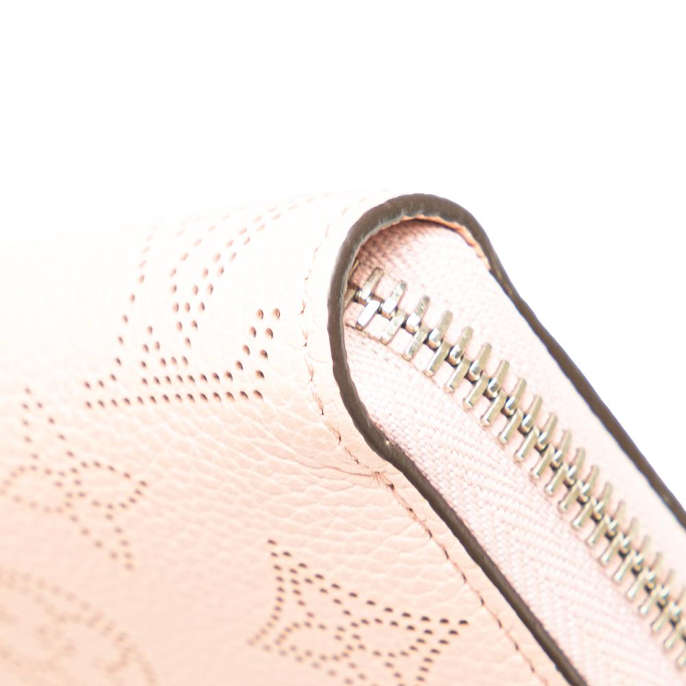 Louis Vuitton AB Louis Vuitton Pink Light Pink Calf Leather Monogram Mahina Zippy Wallet France