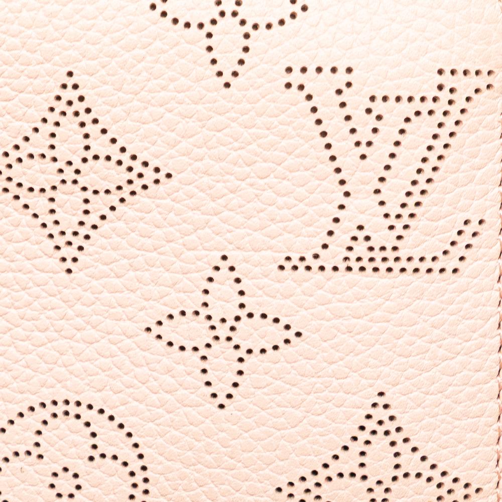 Louis Vuitton AB Louis Vuitton Pink Light Pink Calf Leather Monogram Mahina Zippy Wallet France