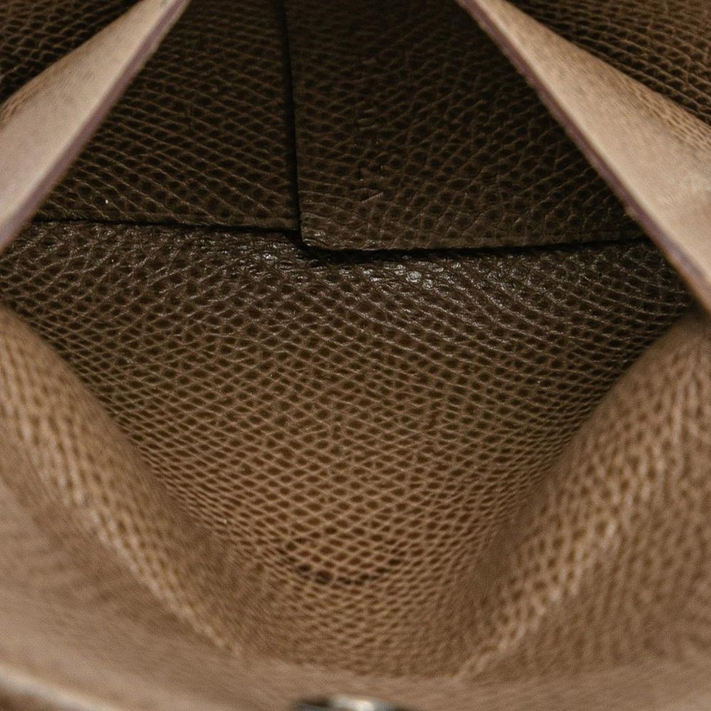 Hermès B Hermès Brown Calf Leather Epsom Bastia Coin Pouch France