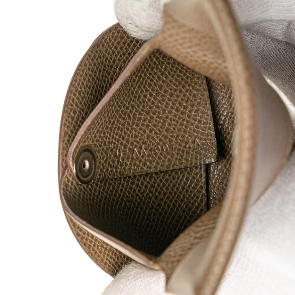 Hermès B Hermès Brown Calf Leather Epsom Bastia Coin Pouch France