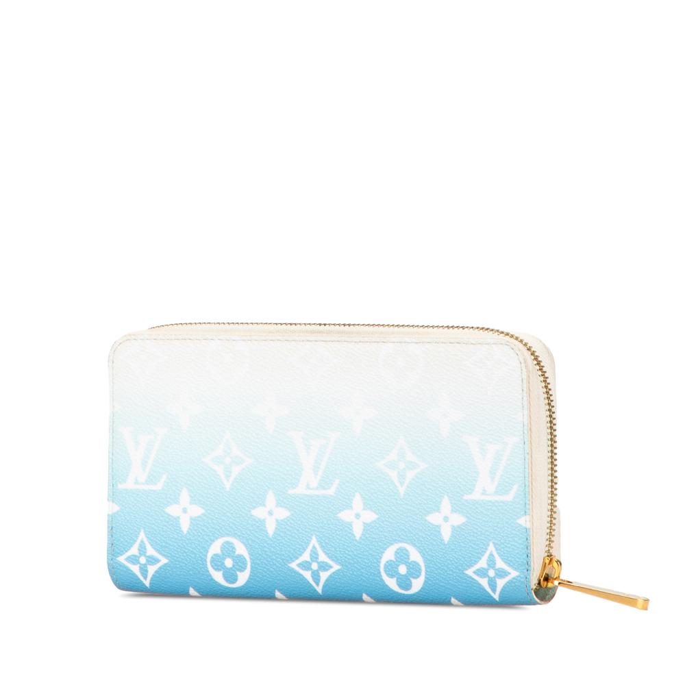 Louis Vuitton B Louis Vuitton Blue Light Blue Monogram Canvas Canvas Monogram Giant By The Pool Zippy Wallet Spain