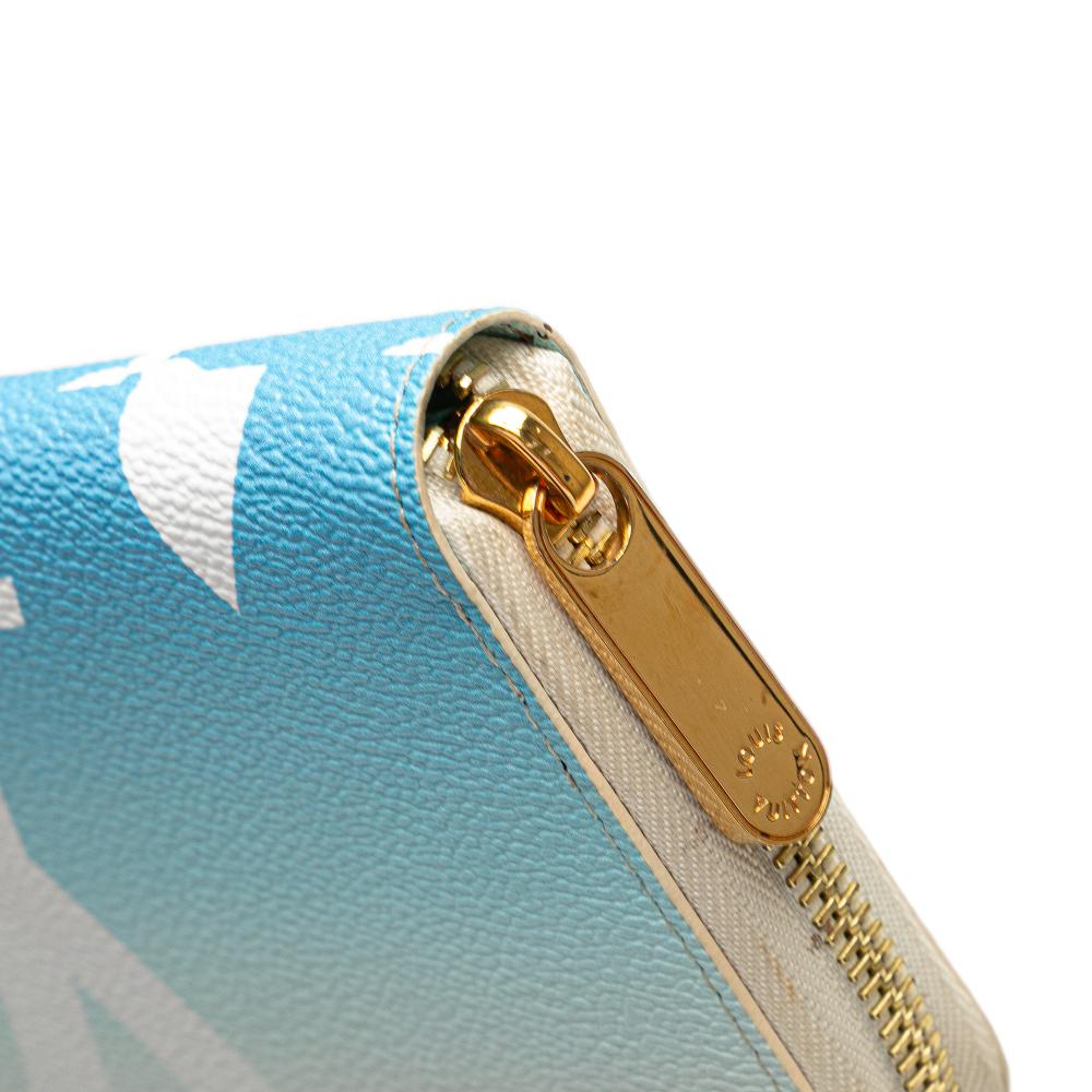 Louis Vuitton B Louis Vuitton Blue Light Blue Monogram Canvas Canvas Monogram Giant By The Pool Zippy Wallet Spain
