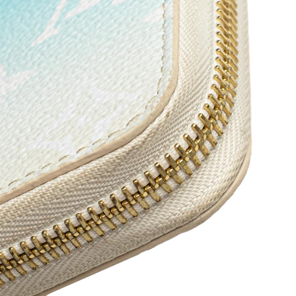 Louis Vuitton B Louis Vuitton Blue Light Blue Monogram Canvas Canvas Monogram Giant By The Pool Zippy Wallet Spain