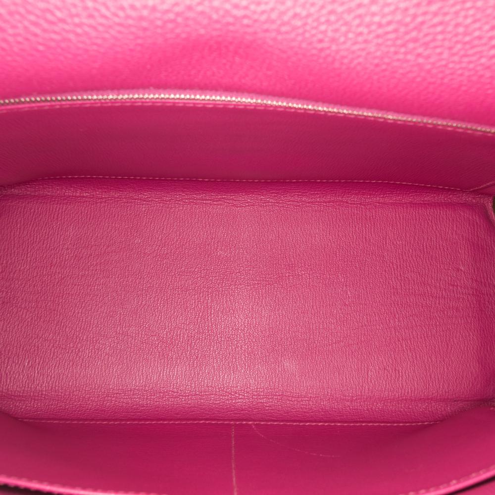 Hermès AB Hermès Purple Magenta Calf Leather Togo Kelly II Retourne 32 France