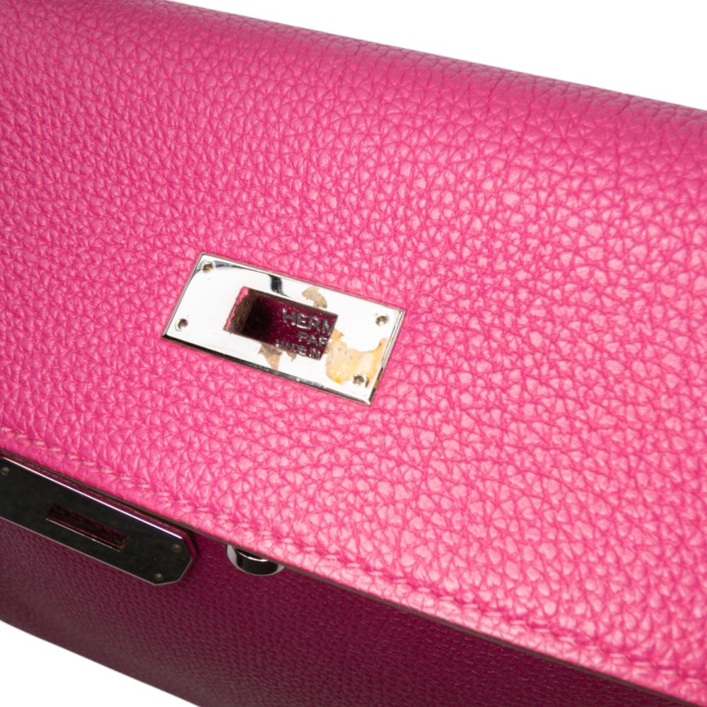 Hermès AB Hermès Purple Magenta Calf Leather Togo Kelly II Retourne 32 France