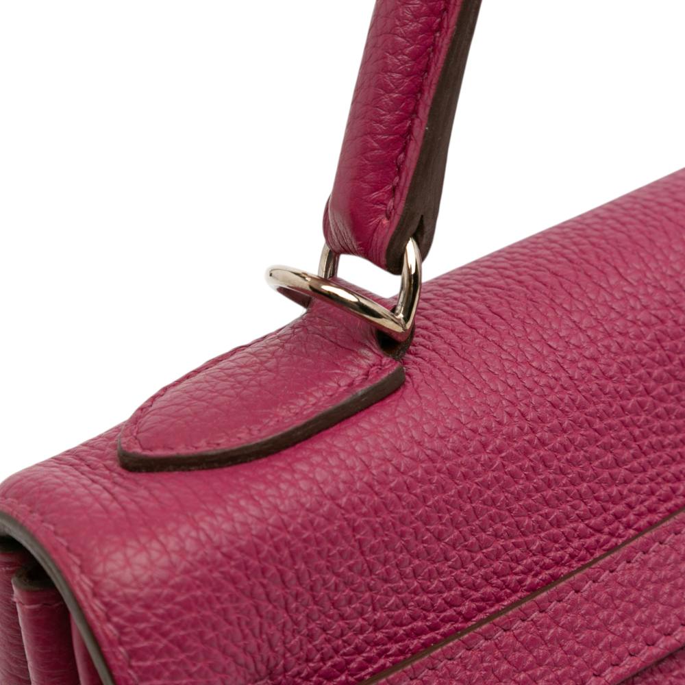 Hermès AB Hermès Purple Magenta Calf Leather Togo Kelly II Retourne 32 France