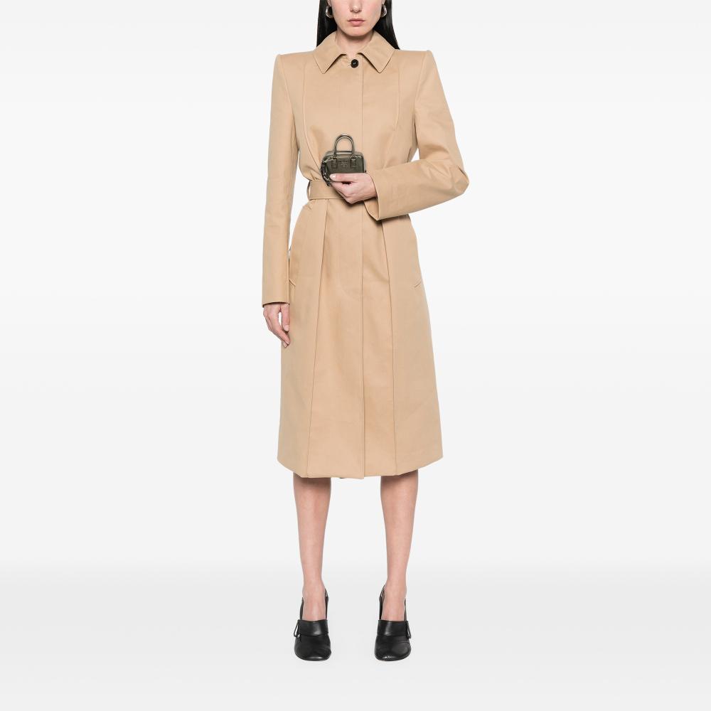 Prada B Prada Gray Saffiano Leather Mini Metallic Top Handle Bag Charm Italy