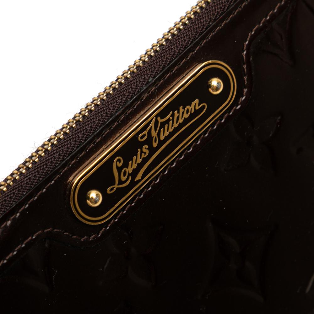 Louis Vuitton B Louis Vuitton Purple Vernis Leather Leather Monogram Vernis Key Pouch France