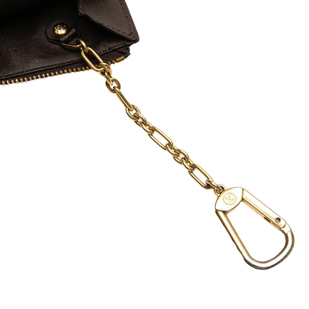 Louis Vuitton B Louis Vuitton Purple Vernis Leather Leather Monogram Vernis Key Pouch France