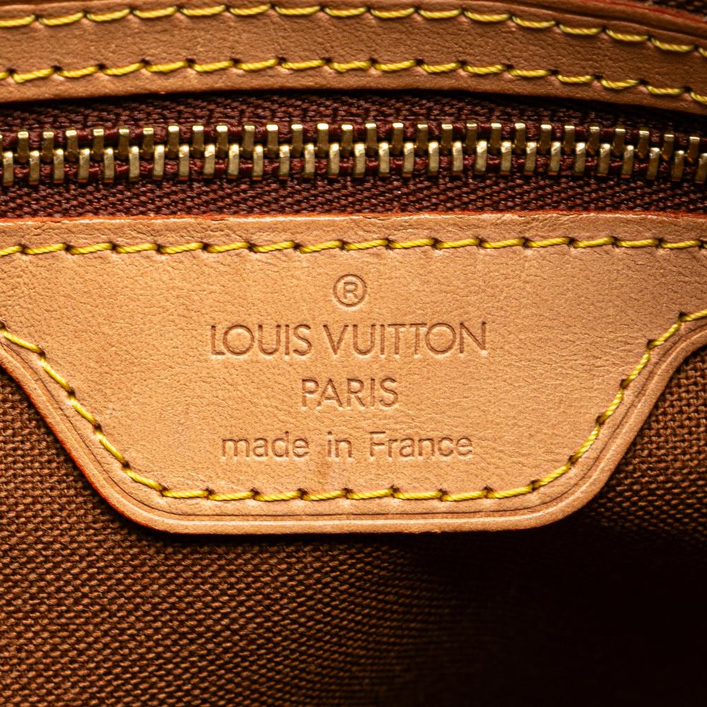 Louis Vuitton B Louis Vuitton Brown Monogram Canvas Fabric Monogram Cabas Piano France