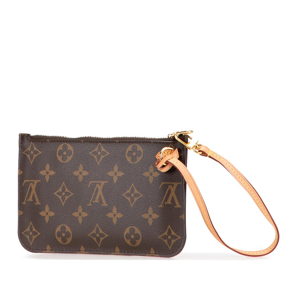 Louis Vuitton AB Louis Vuitton Brown Monogram Canvas Fabric Monogram Neverfull Pouch France