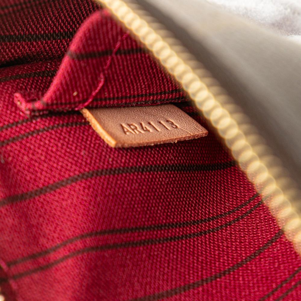 Louis Vuitton AB Louis Vuitton Brown Monogram Canvas Fabric Monogram Neverfull Pouch France