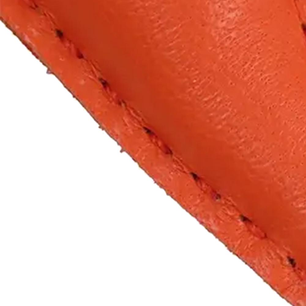 Hermès Orange Dark Orange Lambskin Leather Leather Milo Lambskin GriGri Rodeo Bag Charm PM France