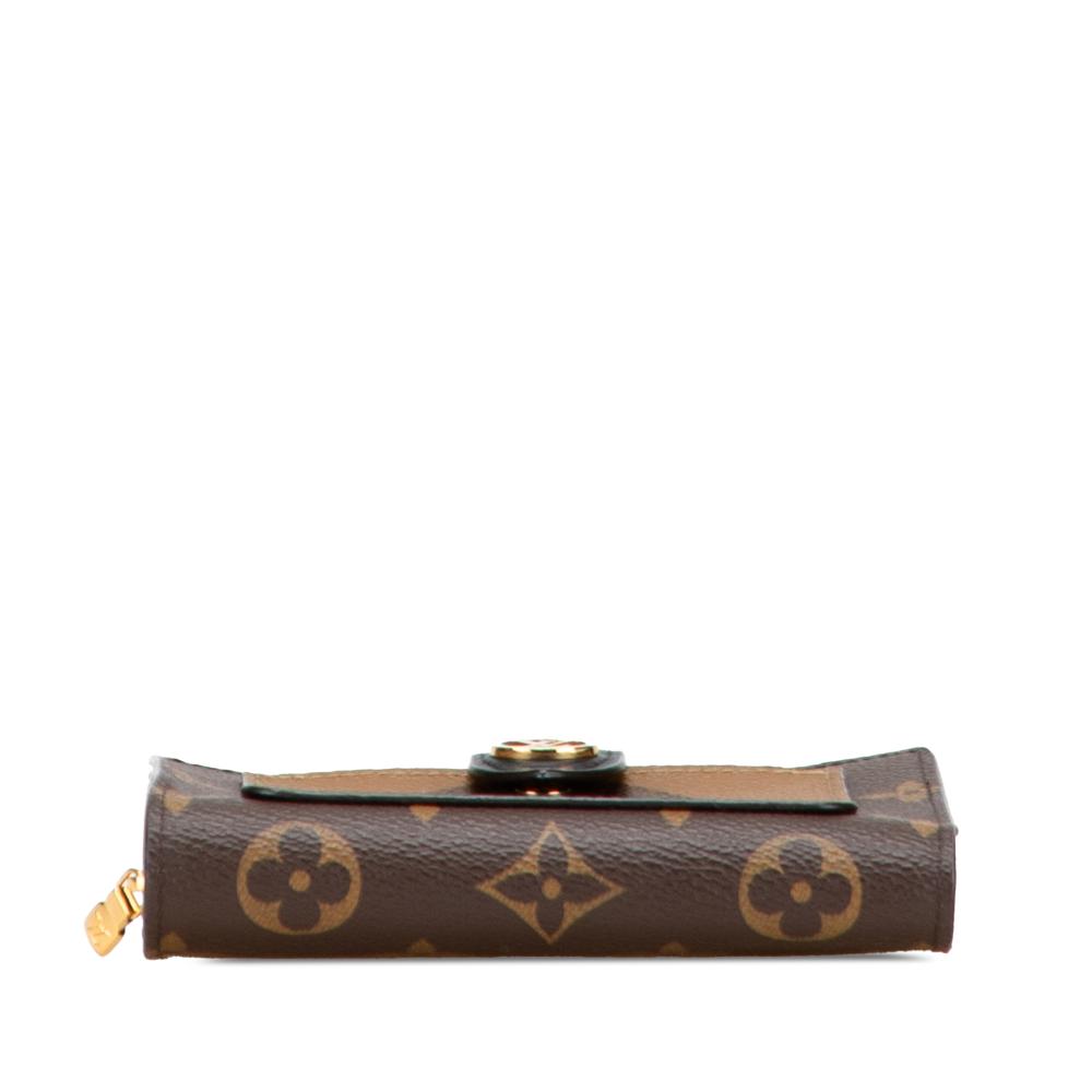 Louis Vuitton AB Louis Vuitton Brown Monogram Canvas Fabric Monogram Giant Reverse Juliette Wallet France