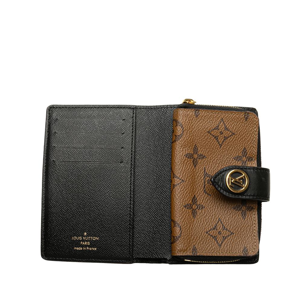 Louis Vuitton AB Louis Vuitton Brown Monogram Canvas Fabric Monogram Giant Reverse Juliette Wallet France