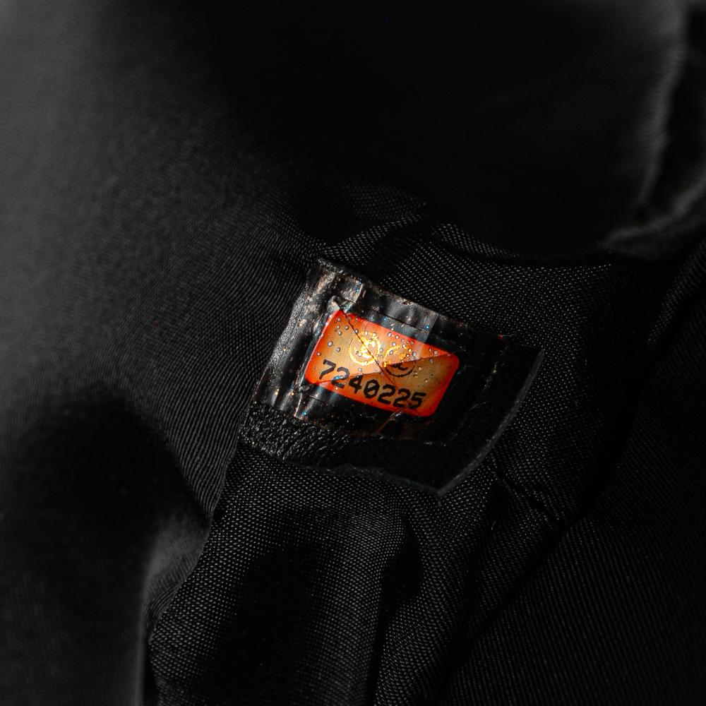 Chanel B Chanel Black Nylon Fabric New Travel Line Round Pouch Italy