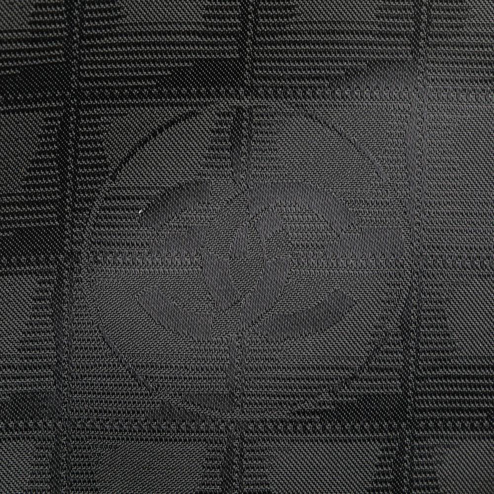 Chanel B Chanel Black Nylon Fabric New Travel Line Round Pouch Italy