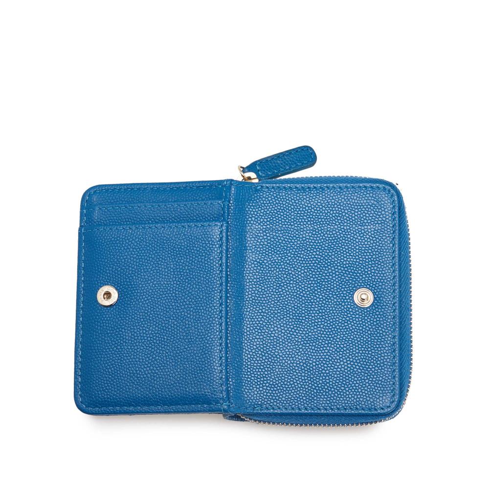 Chanel B Chanel Blue Caviar Leather Leather CC Quilted Caviar Zip Coin Purse Italy