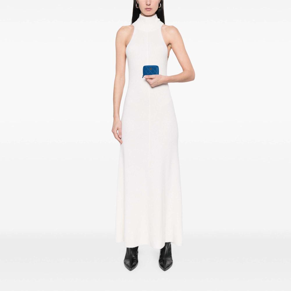 Chanel B Chanel Blue Caviar Leather Leather CC Quilted Caviar Zip Coin Purse Italy