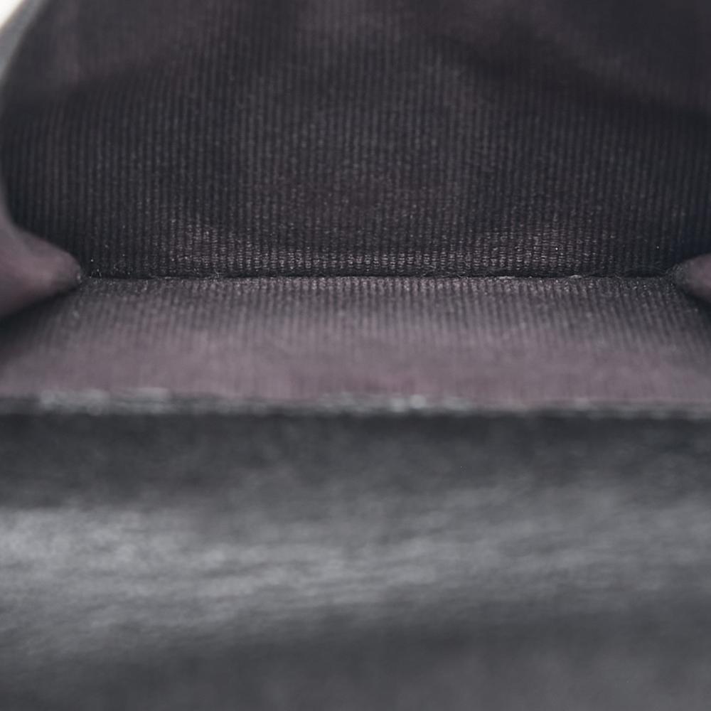 Chanel AB Chanel Black Lambskin Leather Leather CC Quilted Lambskin Compact Bifold Wallet Spain