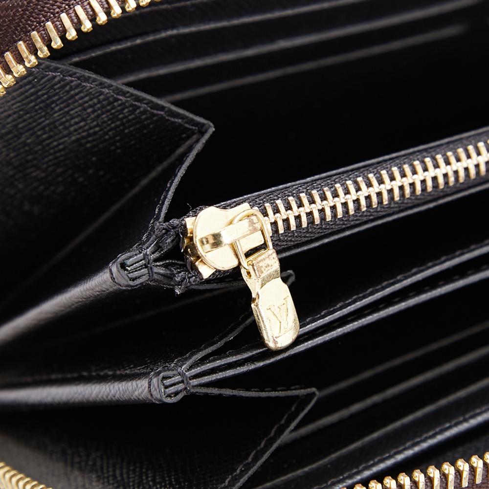 Louis Vuitton B Louis Vuitton Brown Monogram Canvas Fabric Monogram Giant Reverse Zippy Wallet France