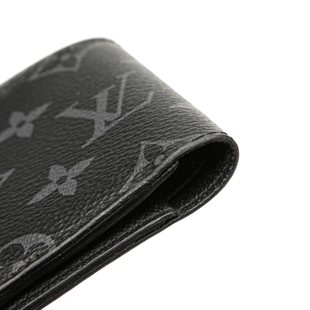 Louis Vuitton AB Louis Vuitton Black Monogram Canvas Fabric Monogram Eclipse Multiple Wallet France