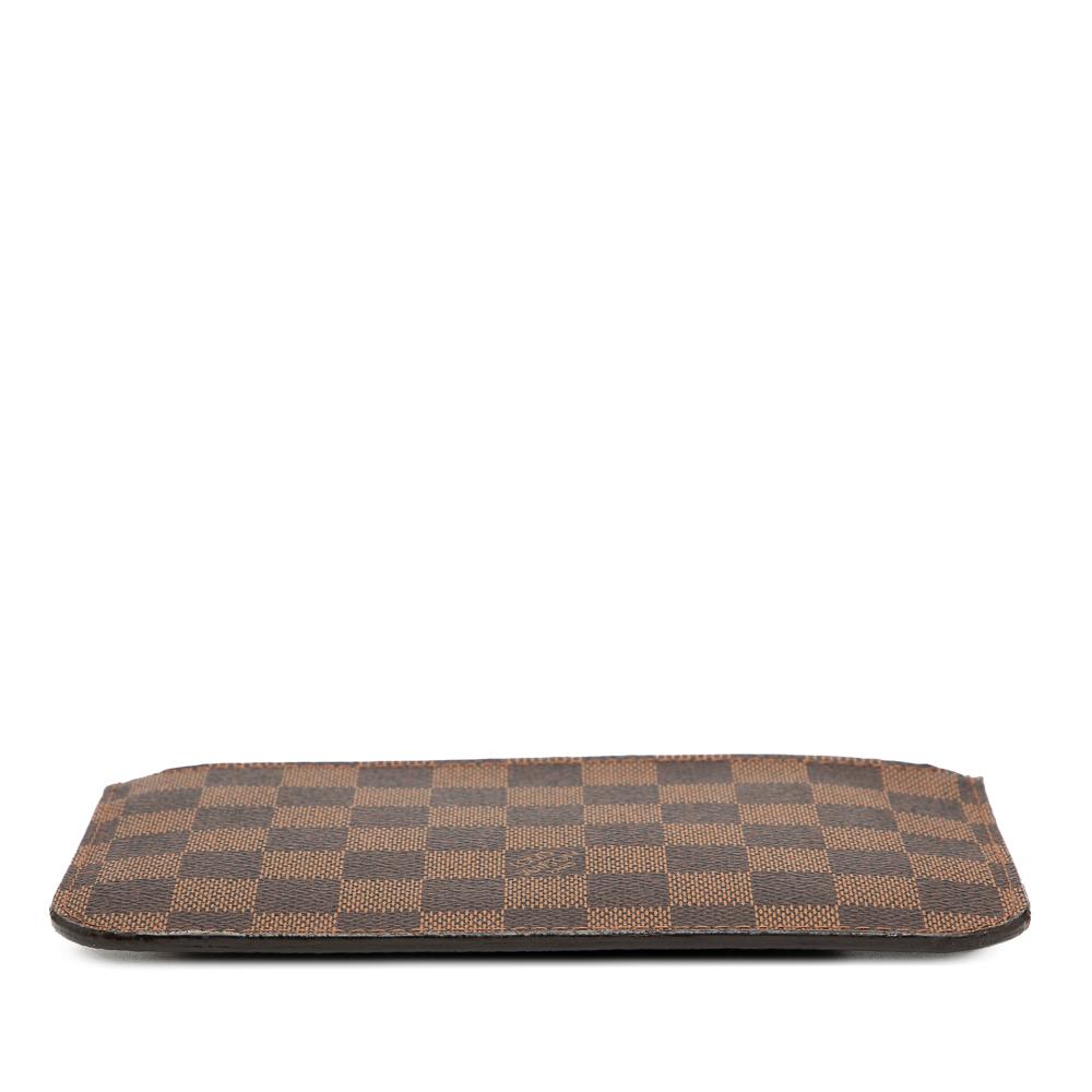 Louis Vuitton AB Louis Vuitton Brown Damier Canvas Fabric Damier Ebene Neverfull PM Pouch France