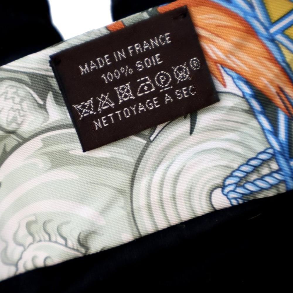 Hermès A Hermès Yellow with Multi Silk Fabric La Danse Pacifique Twilly Scarf France