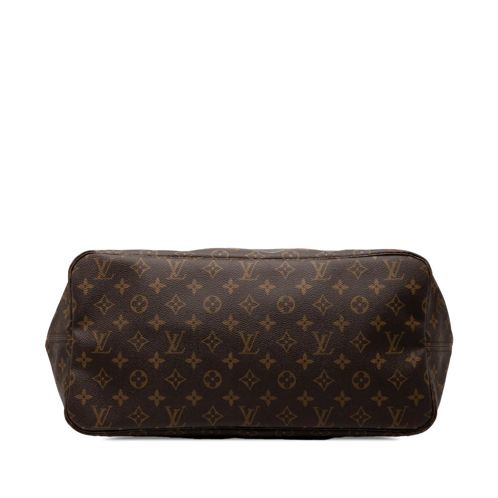 Louis Vuitton B Louis Vuitton Brown Monogram Canvas Fabric Monogram Neverfull GM France