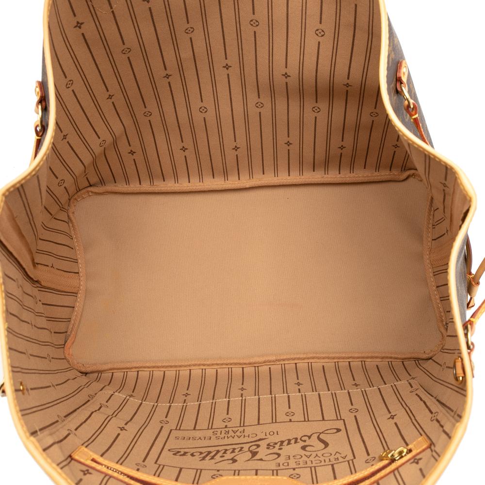 Louis Vuitton B Louis Vuitton Brown Monogram Canvas Fabric Monogram Neverfull GM France