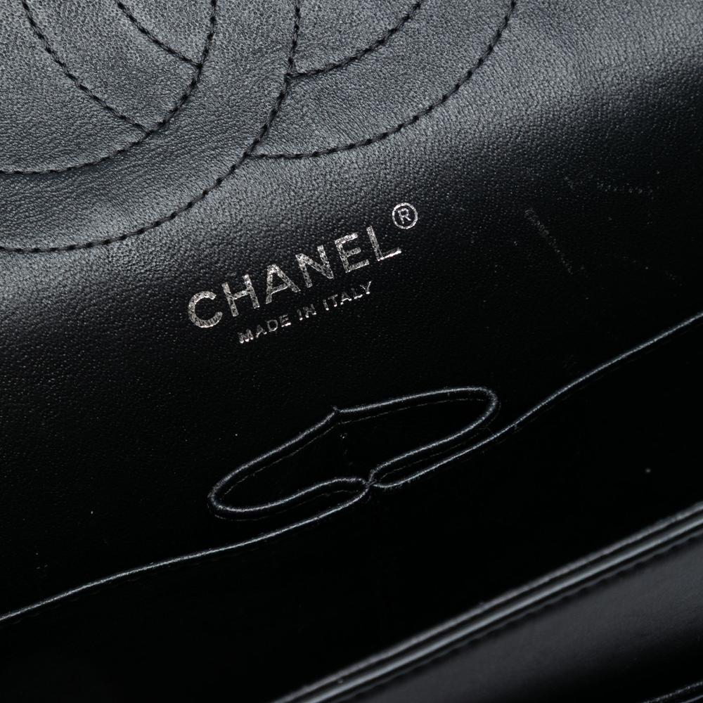 Chanel AB Chanel Black Patent Leather Leather Jumbo Classic Patent Double Flap Italy
