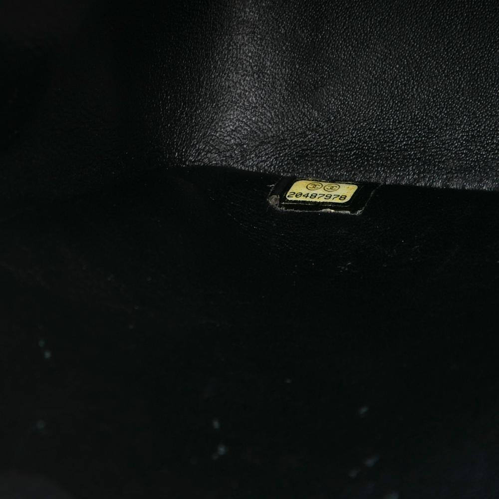 Chanel AB Chanel Black Patent Leather Leather Jumbo Classic Patent Double Flap Italy