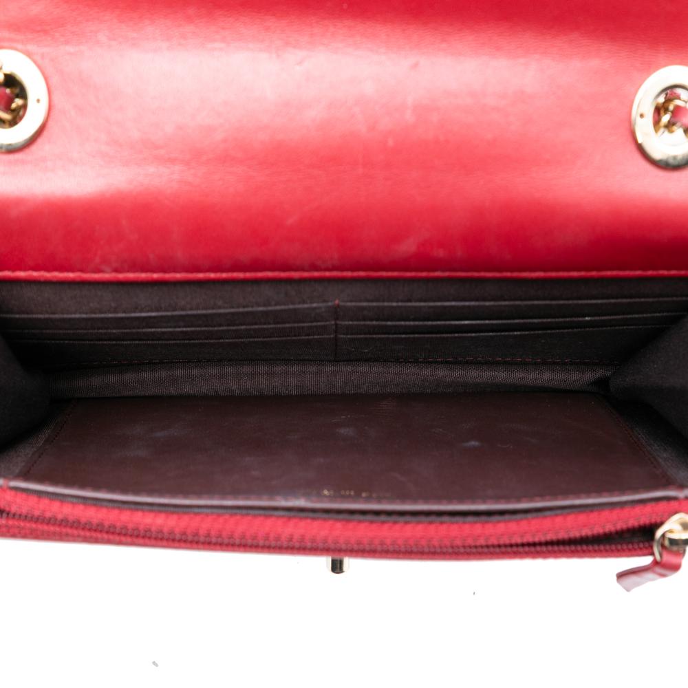 Chanel AB Chanel Red Lambskin Leather Leather Lambskin Trendy CC Wallet On Chain Italy