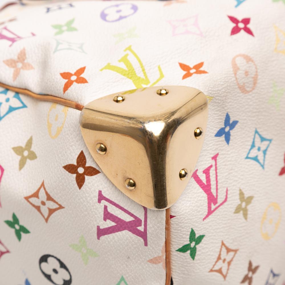 Louis Vuitton B Louis Vuitton White Monogram Multicolore Canvas Fabric Monogram Multicolore Speedy 30 France