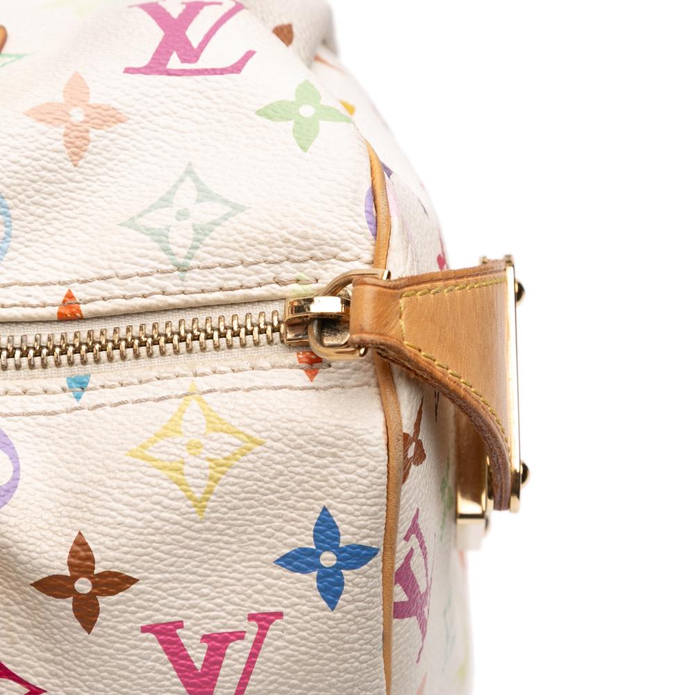 Louis Vuitton B Louis Vuitton White Monogram Multicolore Canvas Fabric Monogram Multicolore Speedy 30 France
