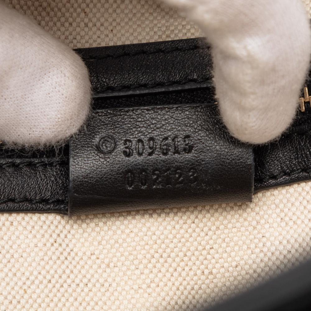 Gucci AB Gucci Black Patent Leather Leather Microguccissima Patent Nice Tote Italy