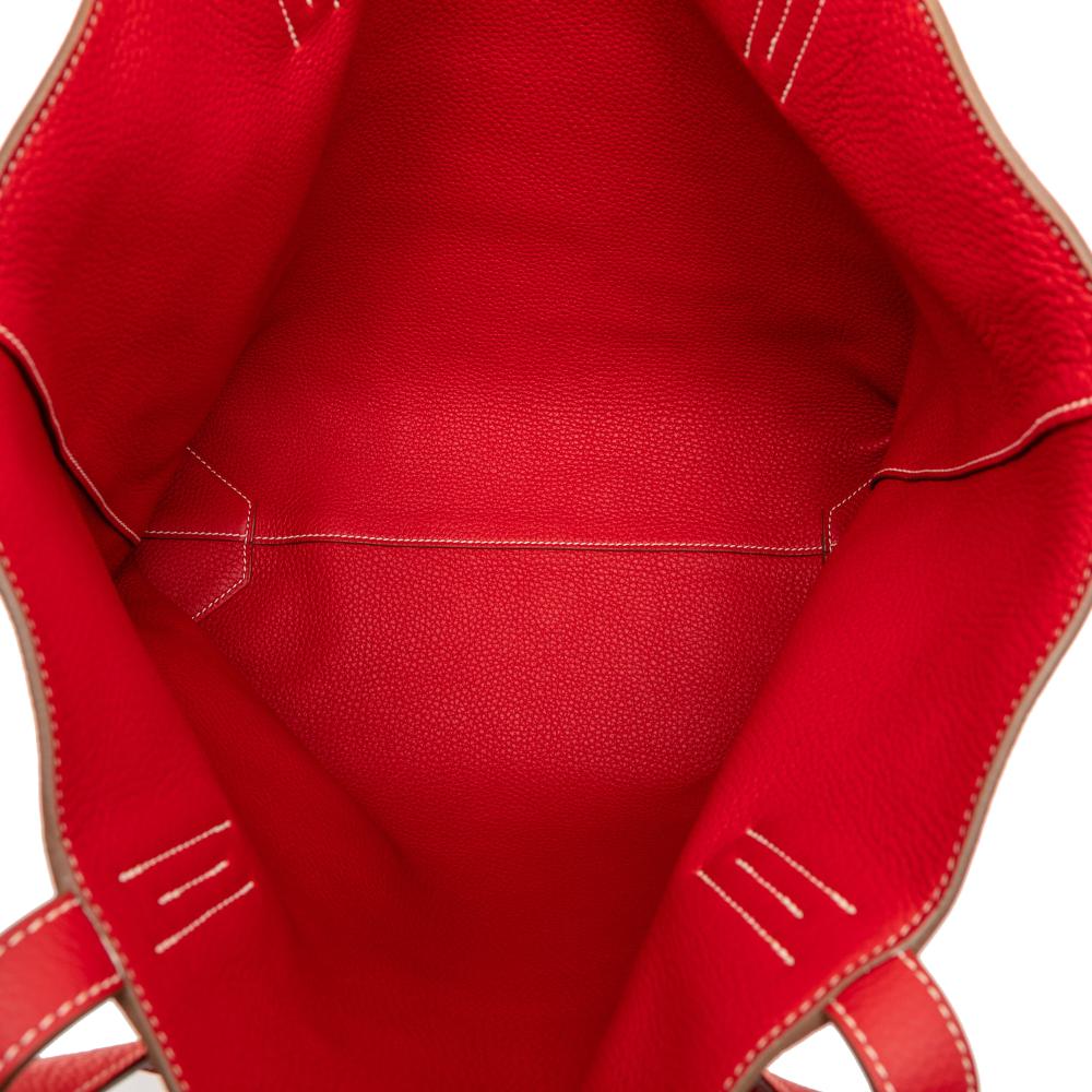 Hermès AB Hermès Red Calf Leather Clemence Double Sens 36 France