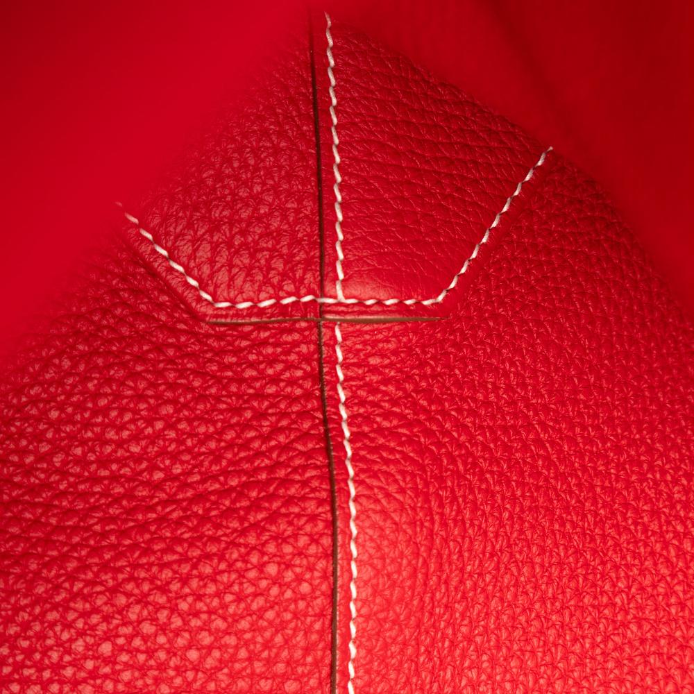 Hermès AB Hermès Red Calf Leather Clemence Double Sens 36 France