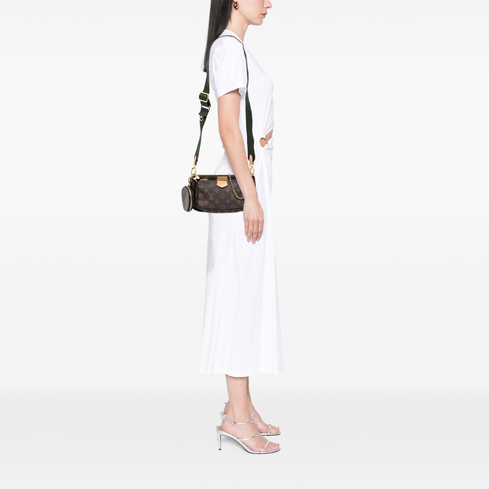 Louis Vuitton AB Louis Vuitton Brown Monogram Canvas Fabric Monogram Multi Pochette Accessoires Spain