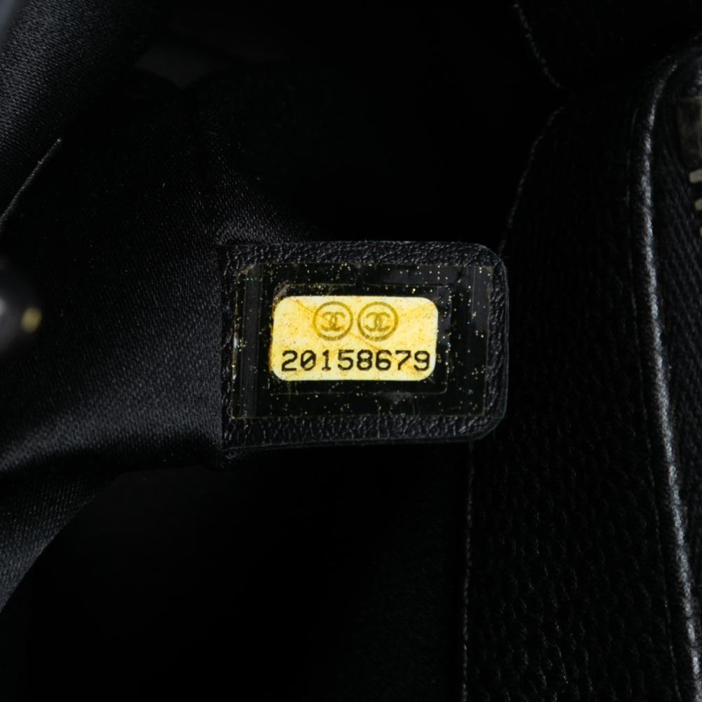 Chanel AB Chanel Black Caviar Leather Leather Caviar Grand Shopping Tote Italy