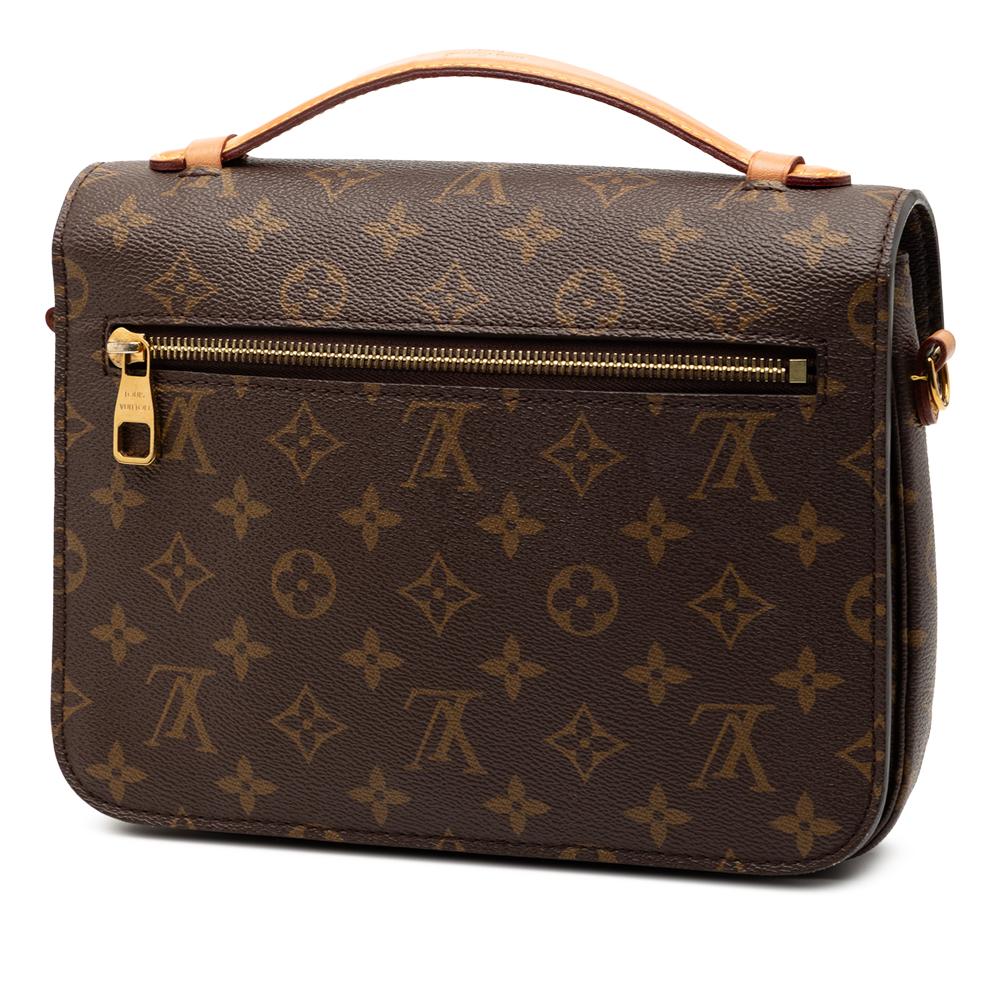 Louis Vuitton B Louis Vuitton Brown Monogram Canvas Fabric Monogram Pochette Metis France